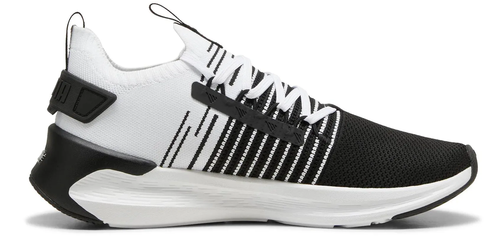 .PUMA SOFTRIDE Symmetry Fuzion Running Shoes Unisex - BLACK/WHITE - (310127 01) - MBC - R1L4