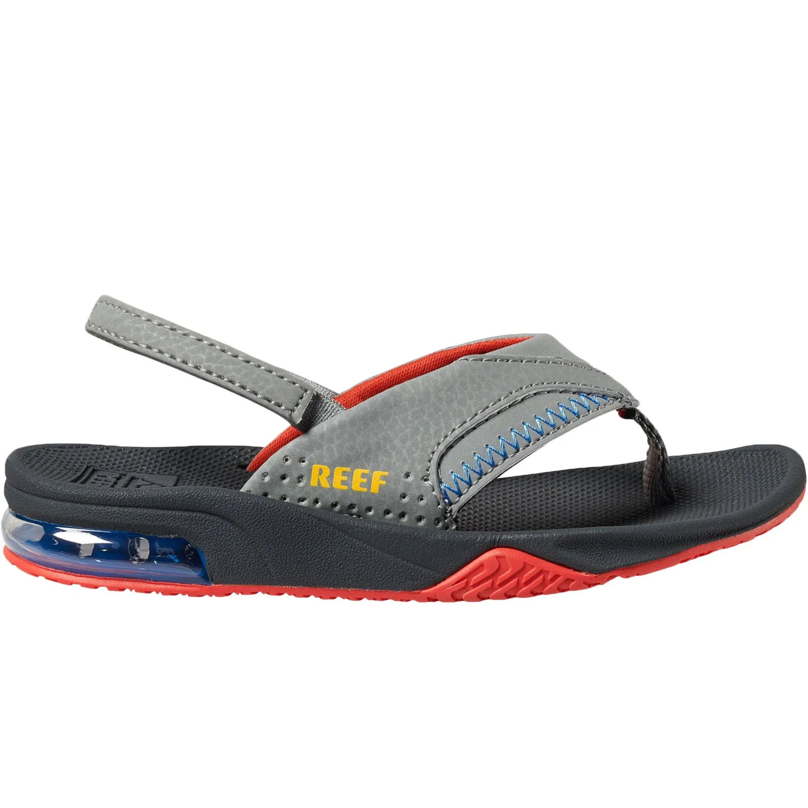 Reef Kids Infants Fanning Sandals - Grey