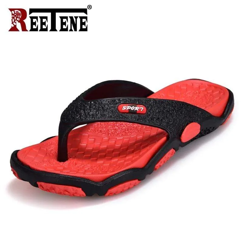 REETENE Red Flip Flops