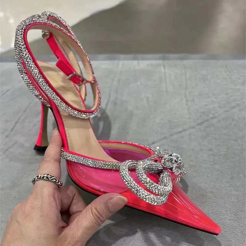 Rhinestones Bowknot Wedding High heels
