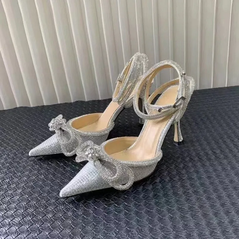 Rhinestones Bowknot Wedding High heels