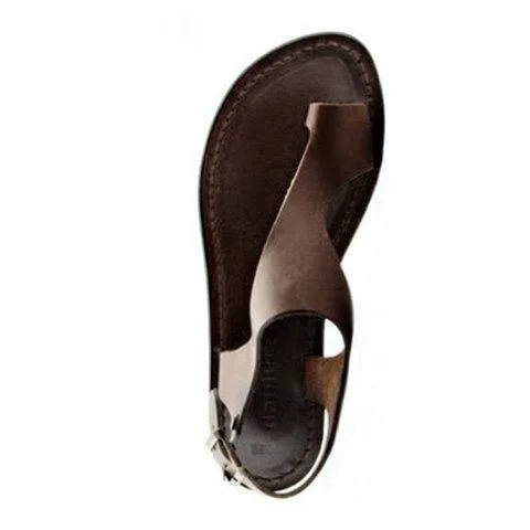 Ring toe ankle strap sandals