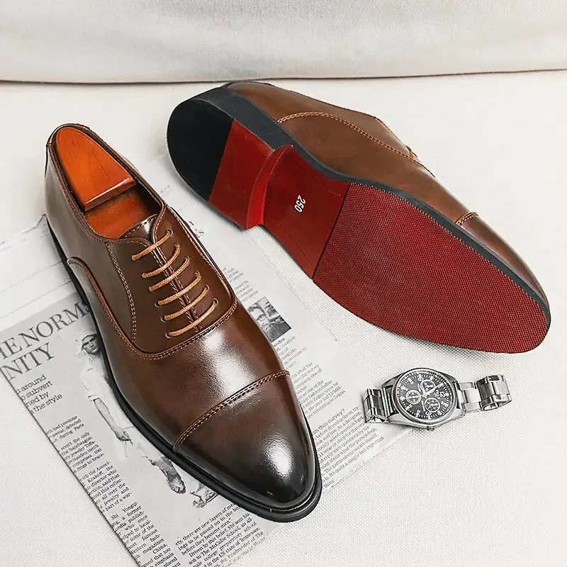 Rosso Il  Red Bottom Oxford Shoes - Elegance and Sophistication for the Modern Gentleman