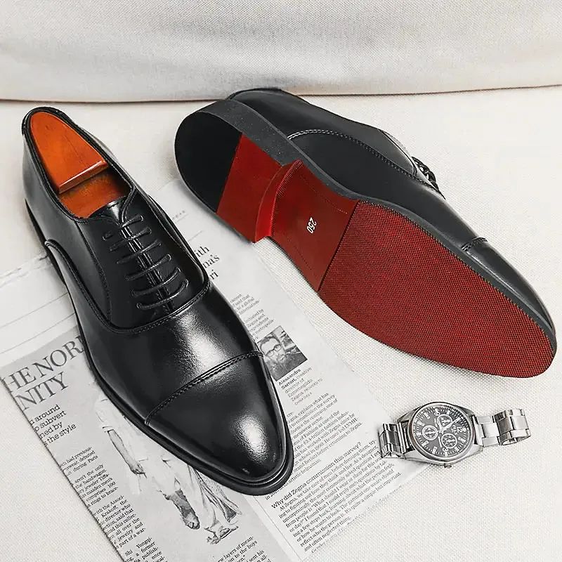 Rosso Il  Red Bottom Oxford Shoes - Elegance and Sophistication for the Modern Gentleman