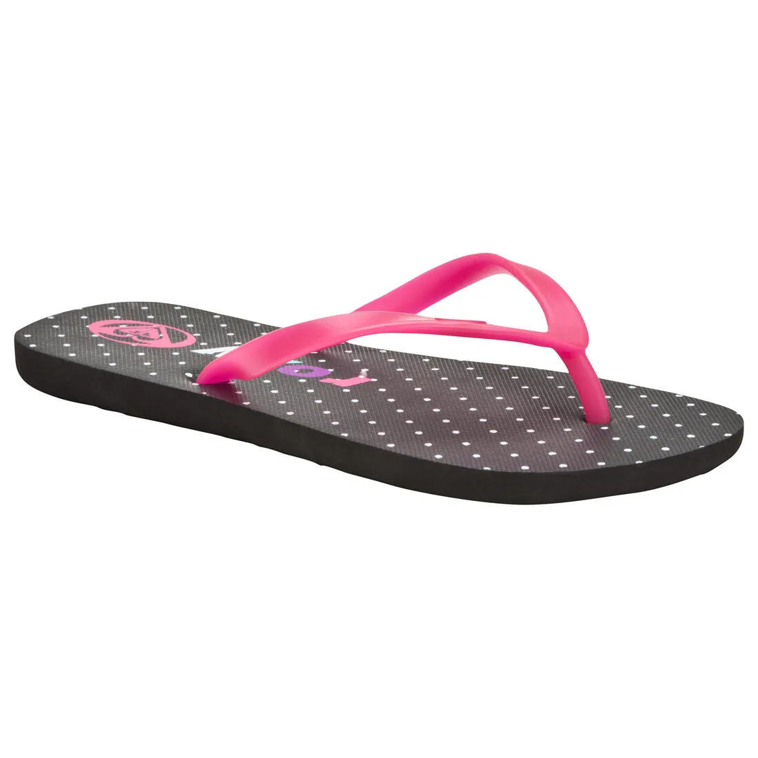 Roxy Logo flip-flops pink Girl