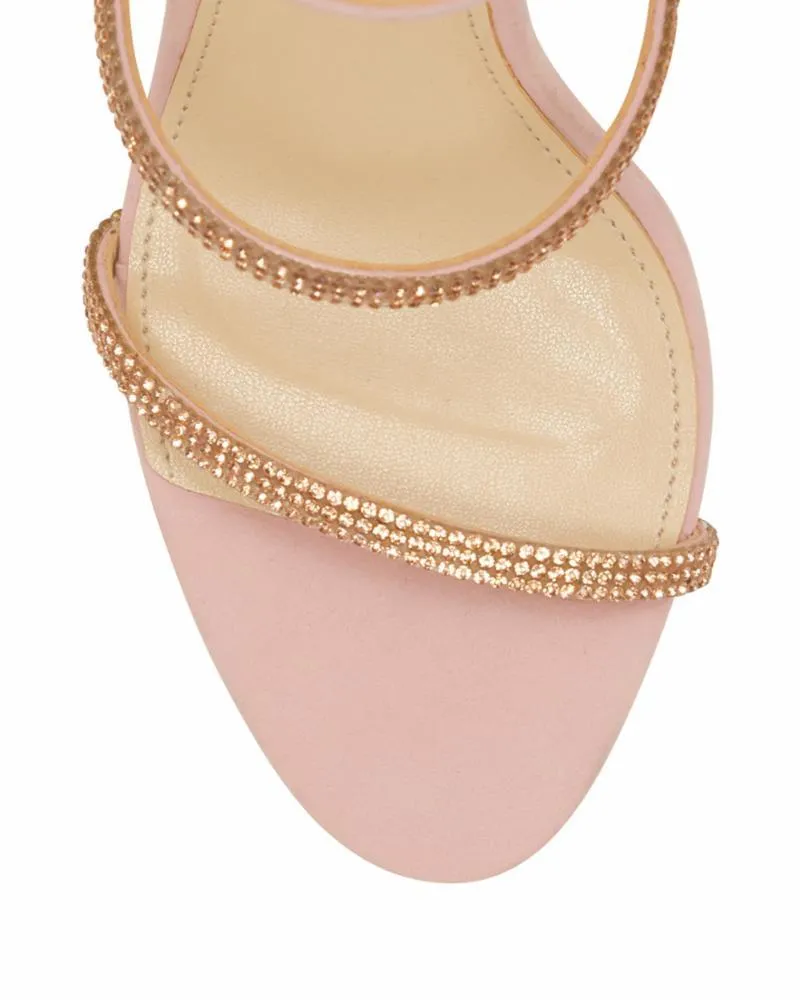 Schutz Fairy Sweet Rose Nappa Leather Casual Fashion Slip On Open Toe Sandals