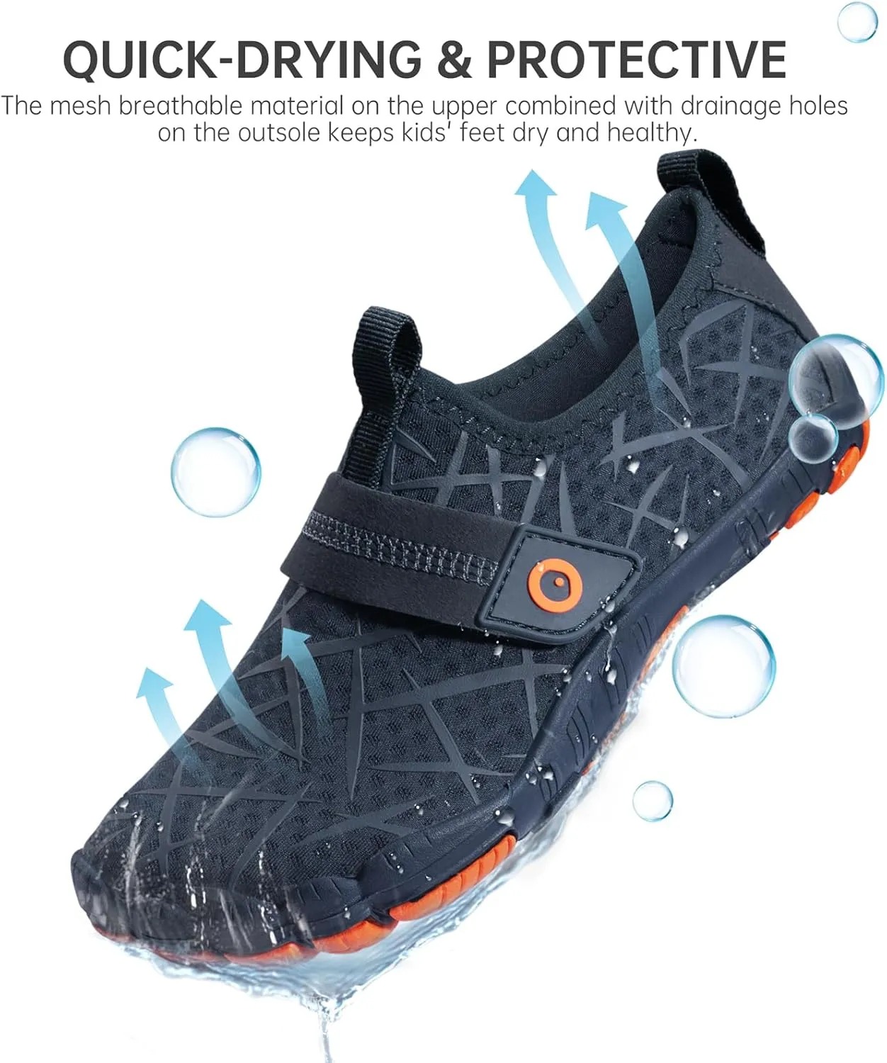 SEEKWAY Barefoot Water Shoes for Kids - Wide Toe Box and Quick-Dry Sand Shoes Toddler for Hiking Swim Beach Pool Kayak Sport Accessories, Camping Essentials Must-Haves for Boys Girls Sizes