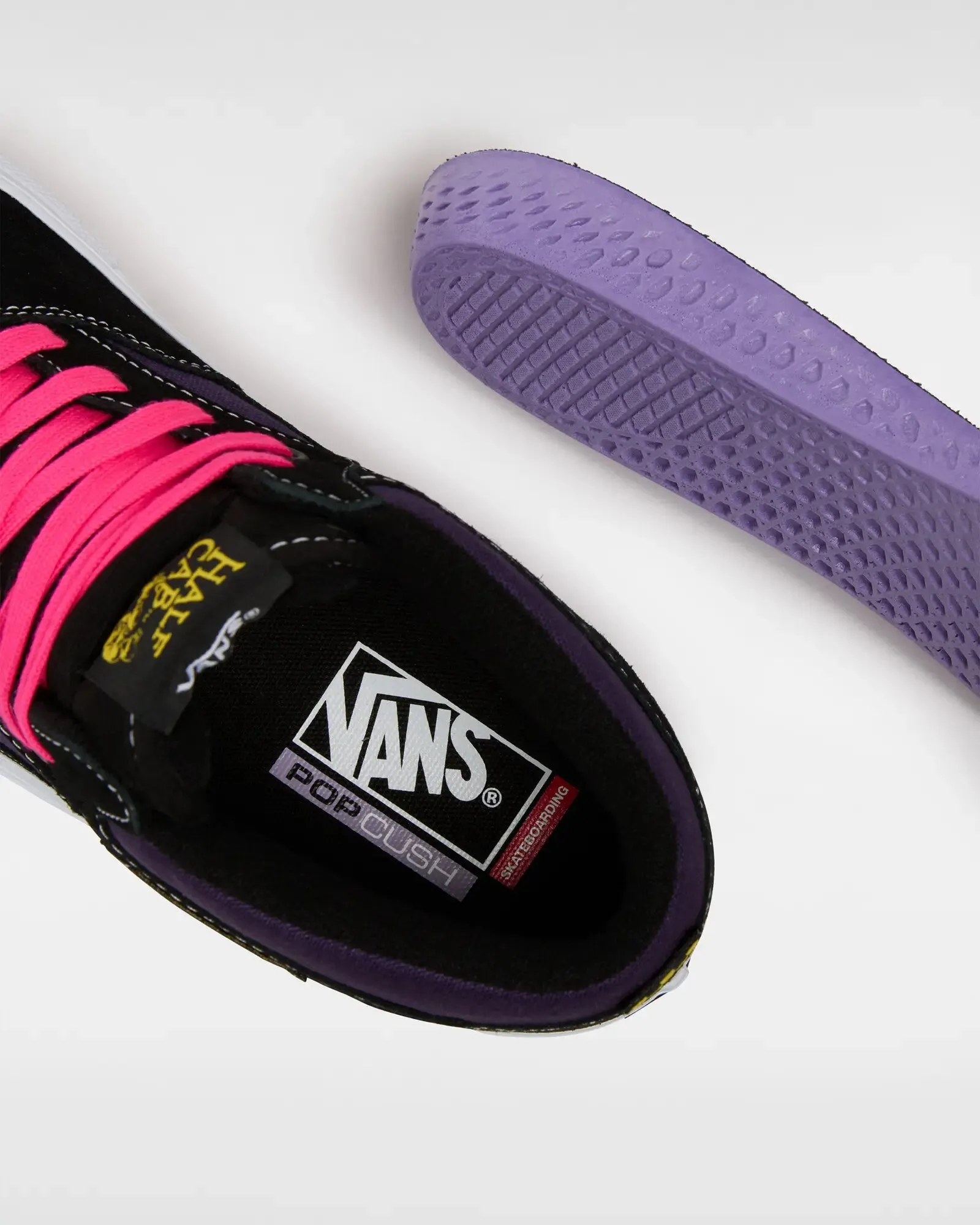 Skate Half Cab Shoes in Black & Purple