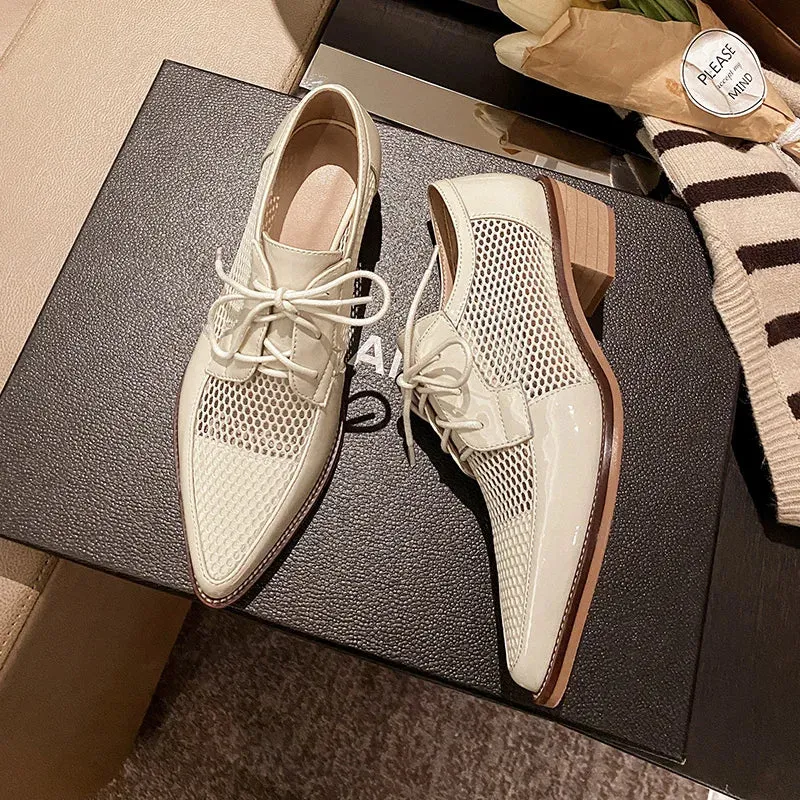 Sonya Mesh Upper Oxford Shoes