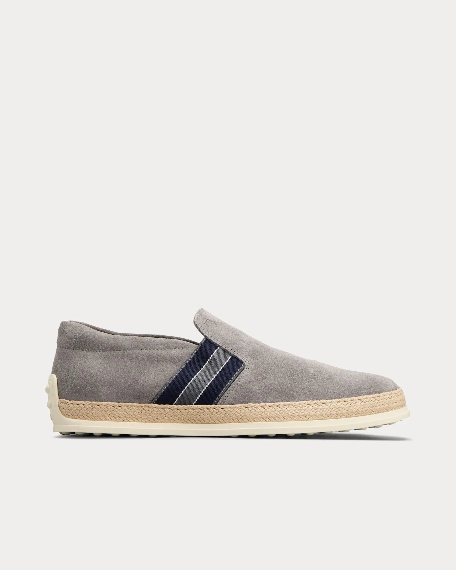 Suede Grey / Blue Loafers