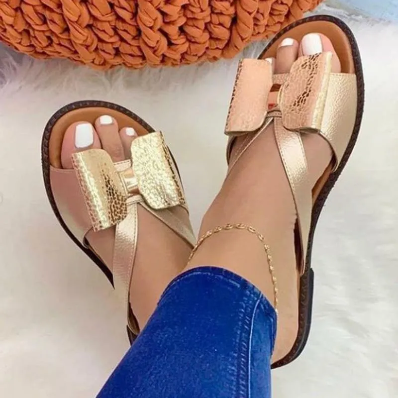 Summer Women Slippers Cute Butterfly-Knot Casual Sandals