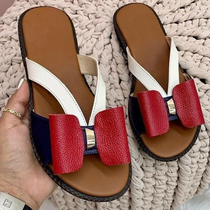 Summer Women Slippers Cute Butterfly-Knot Casual Sandals