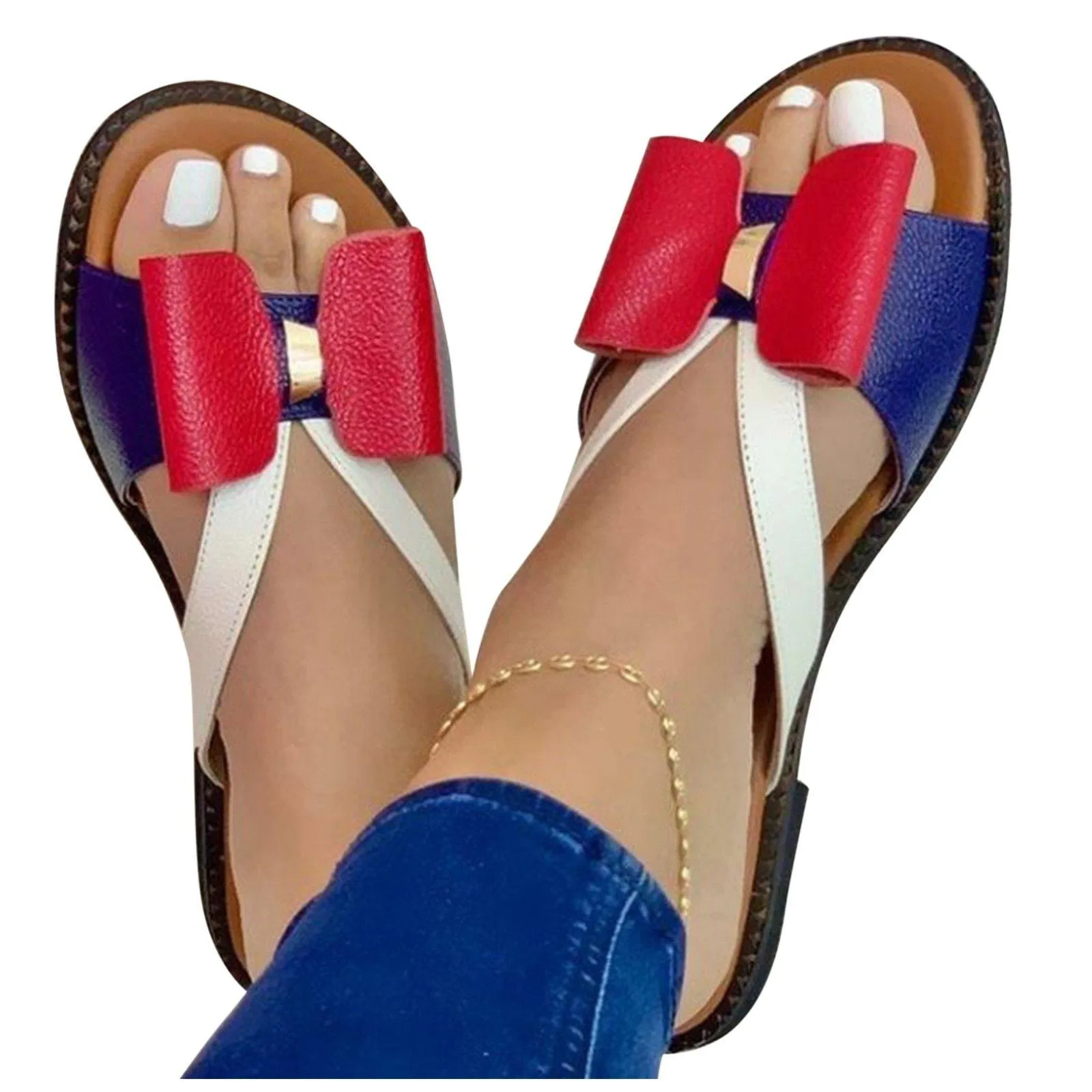 Summer Women Slippers Cute Butterfly-Knot Casual Sandals