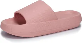 welltree Slides for Women Men Pillow Slippers Non-Slip Bathroom Shower Sandals Soft Thick Sole Indoor and Outdoor Slides