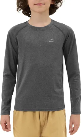 Willit Boy's UPF 50  Sun Protection Shirt Long Sleeve Rash Guard Swim Shirts Youth SPF Fishing Quick Dry Shirt
