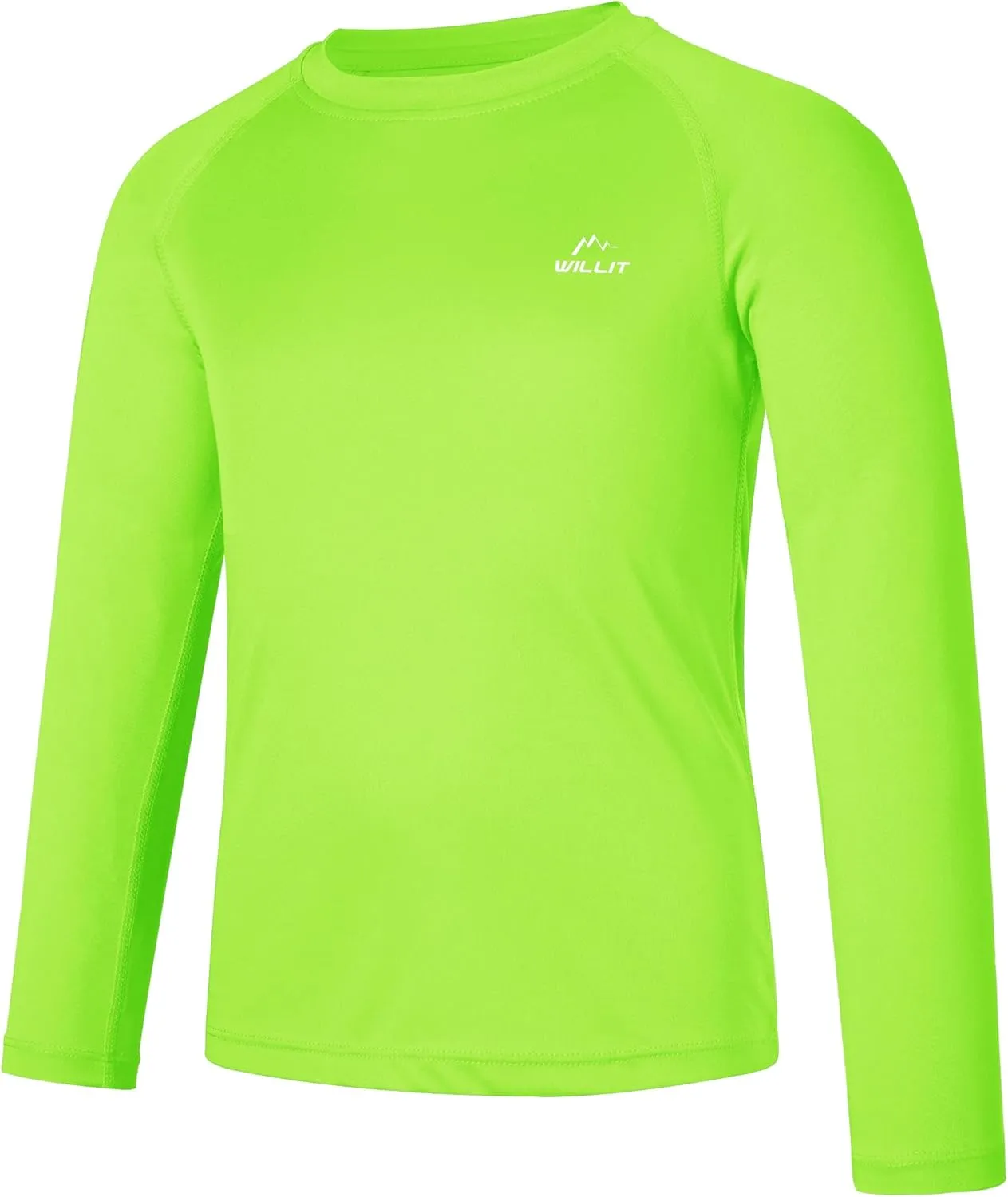 Willit Boy's UPF 50  Sun Protection Shirt Long Sleeve Rash Guard Swim Shirts Youth SPF Fishing Quick Dry Shirt