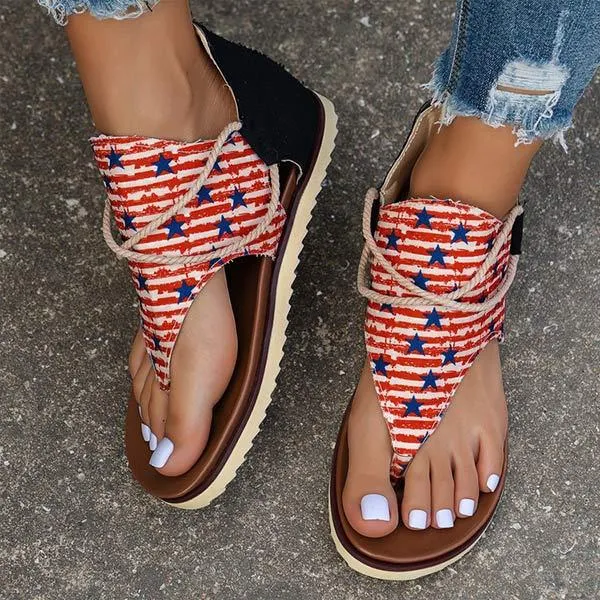 Women's Floral Print Beach Sandals 47902162C
