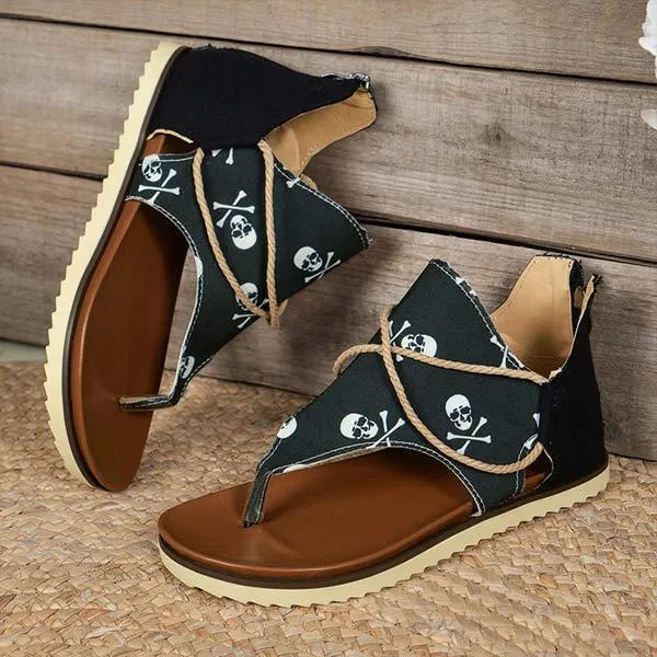 Women's Floral Print Beach Sandals 47902162C