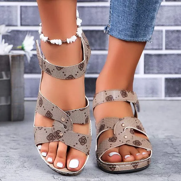 Women's Wedge Velcro Sandals 21137719C
